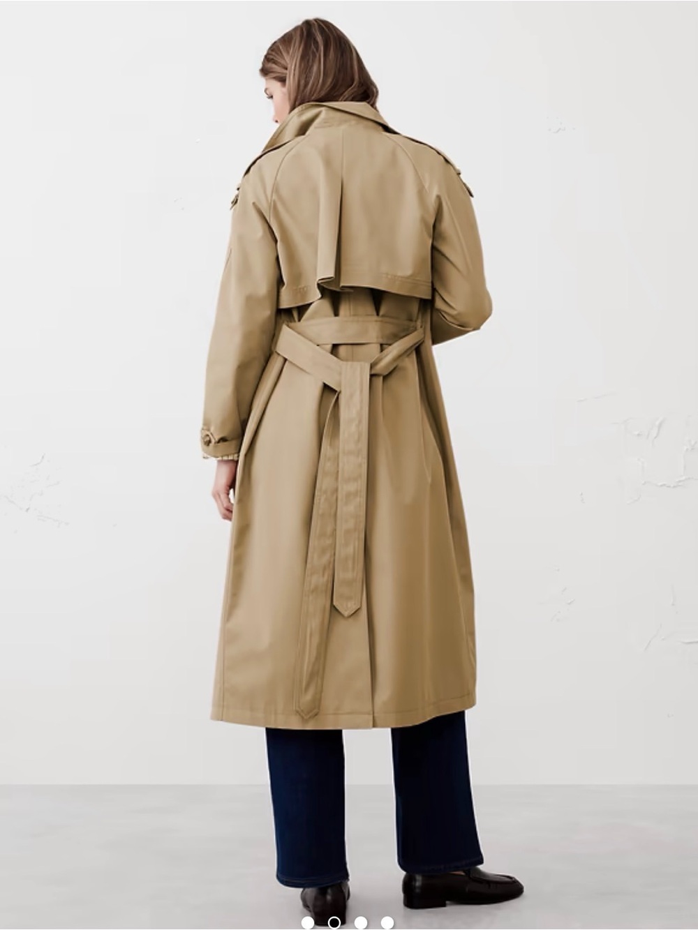 Banana Republic Timeless Trench Coat Tan New Sz M - Picture 2 of 3